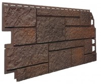 Панель отделочная Solid Sand Stone Dark Brown - Материалы для кровли фасада забора и сада в Кирове