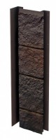 Планка универсальная VOX Solid Sand Stone Dark Brown - Материалы для кровли фасада забора и сада в Кирове