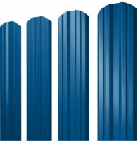 Штакетник Twin фигурный 0,45 PE RAL 5005 сигнальный синий - Материалы для кровли фасада забора и сада в Кирове