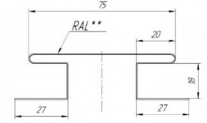  H- 0,45 PE RAL 9003   -         